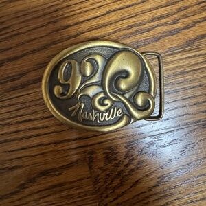 vintage 92Q Nashville Super Q Loyal Listener Buckle